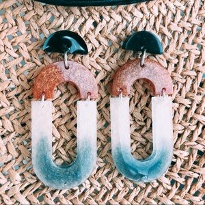 NEW! Handmade resin earrings